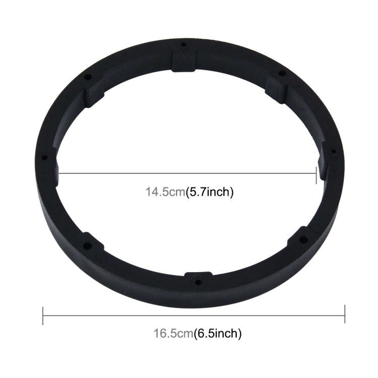 2 PCS 6.5 inch Car Auto ABS  Loudspeaker Base Protection Solid Cover Holder Mat, Inner Diameter: ...