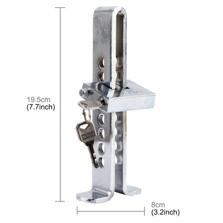 Car Auto Stainless Steel  Anti-theft Clutch Lock Car Brake Safety Lock Tool Accelerator Pedal Loc...