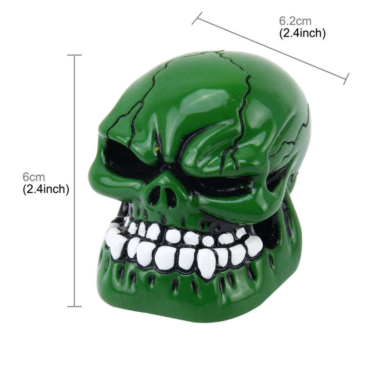 Universal Skull Head Shape ABS Manual or Automatic Gear Shift Knob  with Three Rubber Covers Fit ...