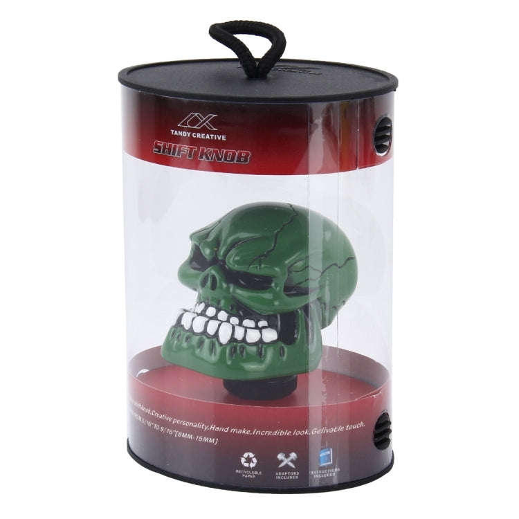 Universal Skull Head Shape ABS Manual or Automatic Gear Shift Knob  with Three Rubber Covers Fit ...