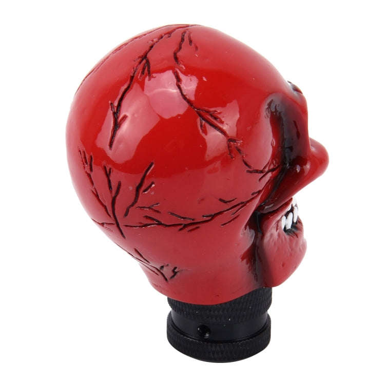 Universal Skull Head Shape ABS Manual or Automatic Gear Shift Knob with Three Rubber Covers Fit f...