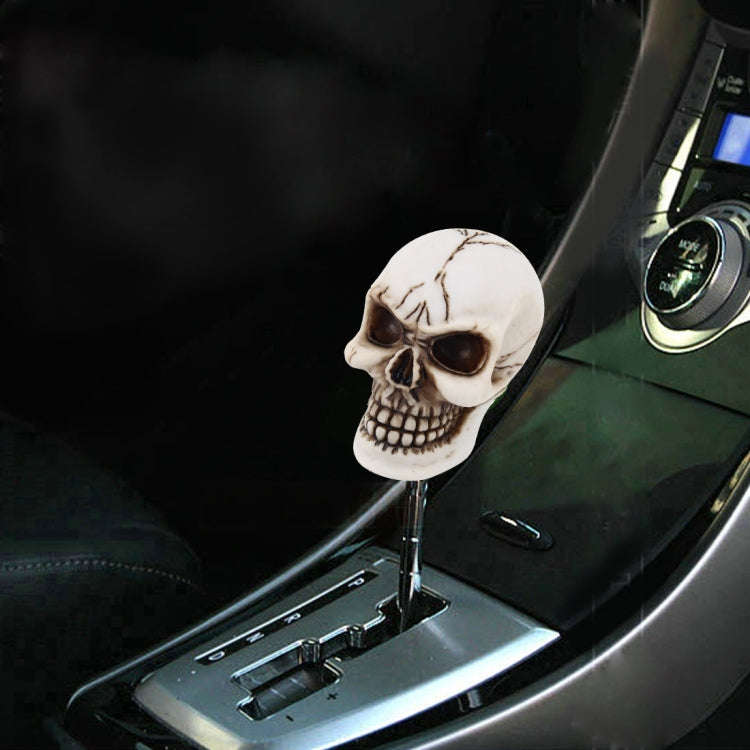 Universal Skull Head Shape ABS Manual or Automatic Gear Shift Knob  with Three Rubber Covers Fit ...