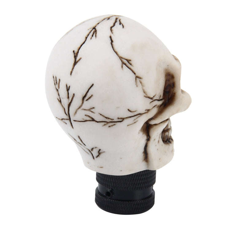 Universal Skull Head Shape ABS Manual or Automatic Gear Shift Knob  with Three Rubber Covers Fit ...