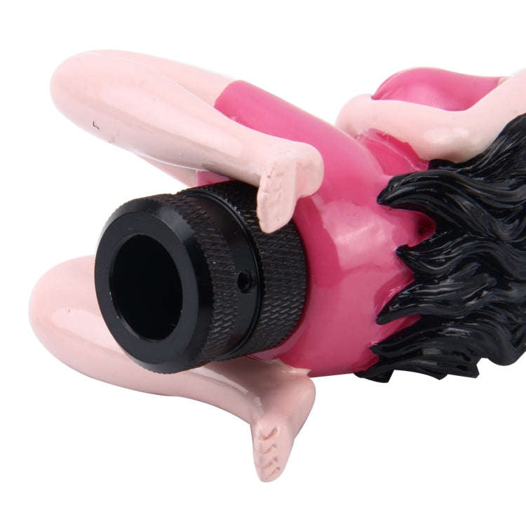 Universal Sexy Beauty Shape ABS Manual or Automatic Gear Shift Knob  with Three Rubber Covers Fit...