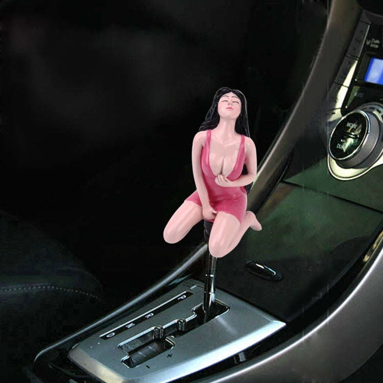 Universal Sexy Beauty Shape ABS Manual or Automatic Gear Shift Knob  with Three Rubber Covers Fit...