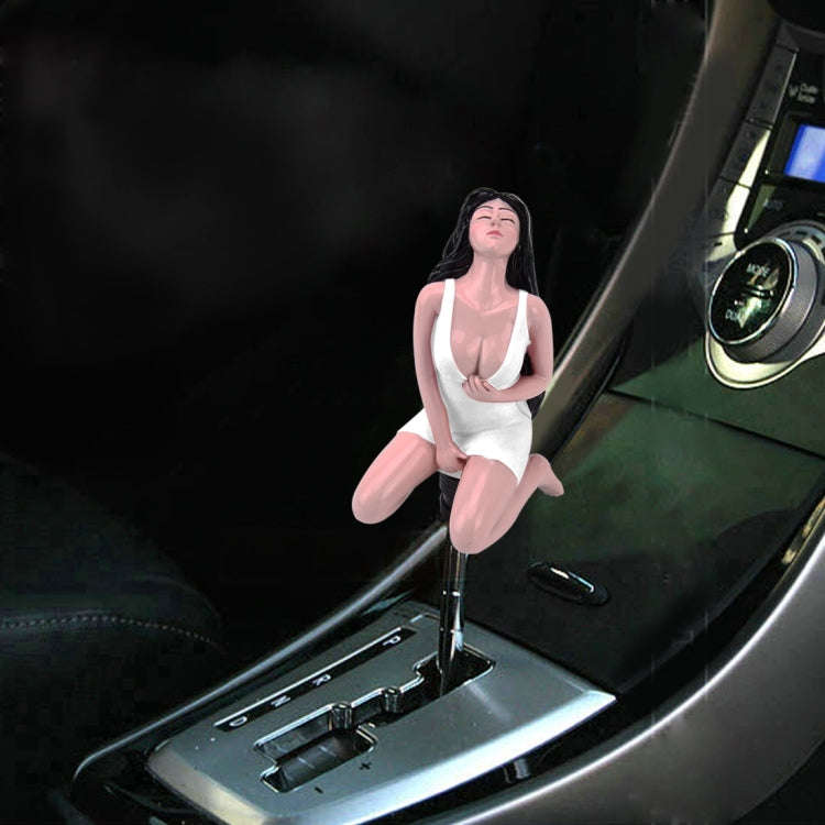 Universal Sexy Beauty Shape ABS Manual or Automatic Gear Shift Knob with Three Rubber Covers Fit ...