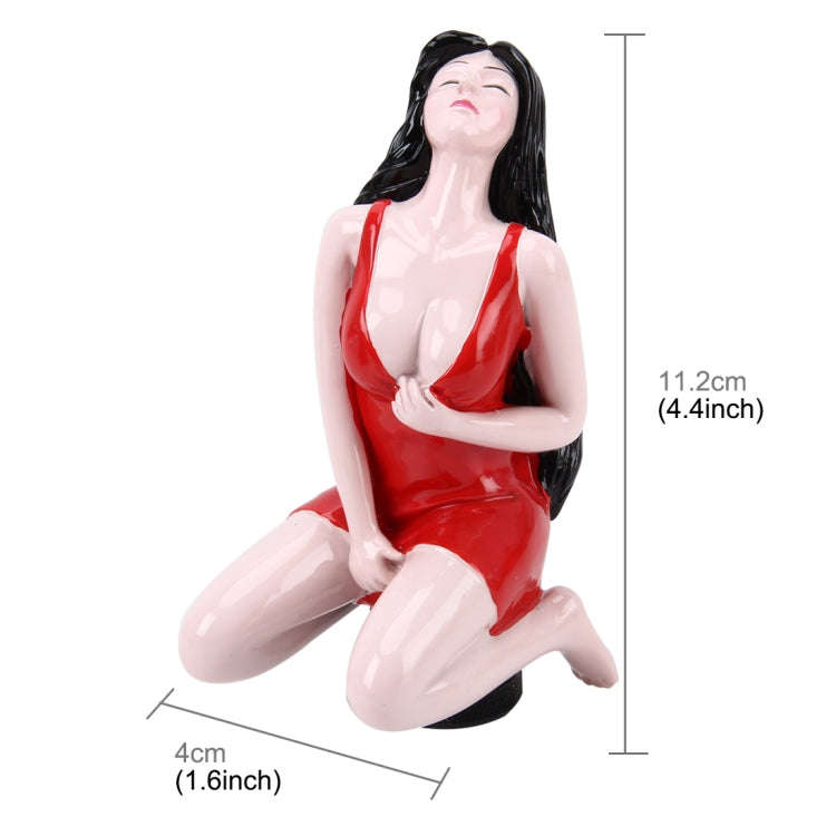 Universal Sexy Beauty Shape ABS Manual or Automatic Gear Shift Knob with Three Rubber Covers Fit ...
