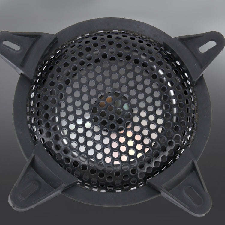 5 inch Car Auto Metal Mesh Black Round Hole Subwoofer Loudspeaker Protective Cover Mask Kit with ...