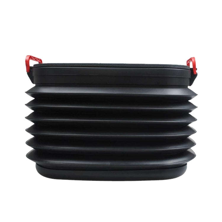37L Car Collapsible Plastic Organizer Bin with Lid for Camping and Outdoor