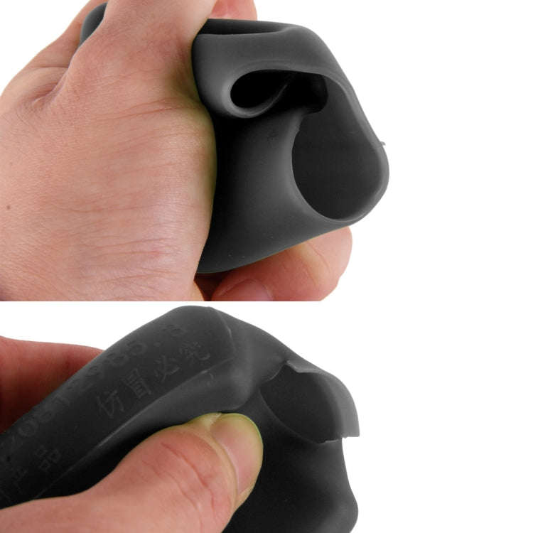 Safe Rubber Car Seat Belt Clips Locking Buckles Protective Cover(Black)