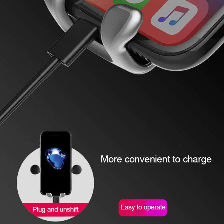 Big Eyes Pattern Gravity Cartoon Air Vent Car Mount Phone Holder(Silver)