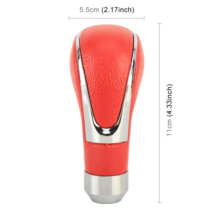 Universal Car PU Leather and Metal Gear Shift Knob Modified Auto Car Transmission Shift Lever Kno...