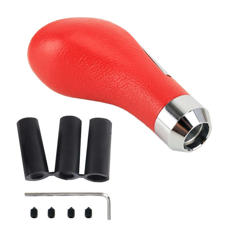 Universal Car PU Leather and Metal Gear Shift Knob Modified Auto Car Transmission Shift Lever Kno...