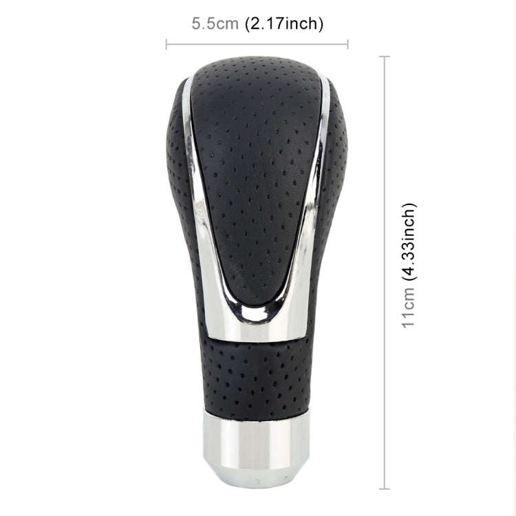 Universal Car PU Leather and Metal Gear Shift Knob Modified Auto Car Transmission Shift Lever Kno...