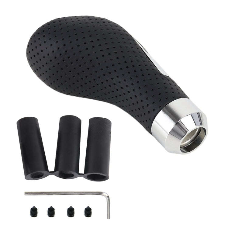 Universal Car PU Leather and Metal Gear Shift Knob Modified Auto Car Transmission Shift Lever Kno...