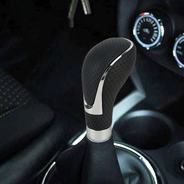 Universal Car PU Leather and Metal Gear Shift Knob Modified Auto Car Transmission Shift Lever Kno...