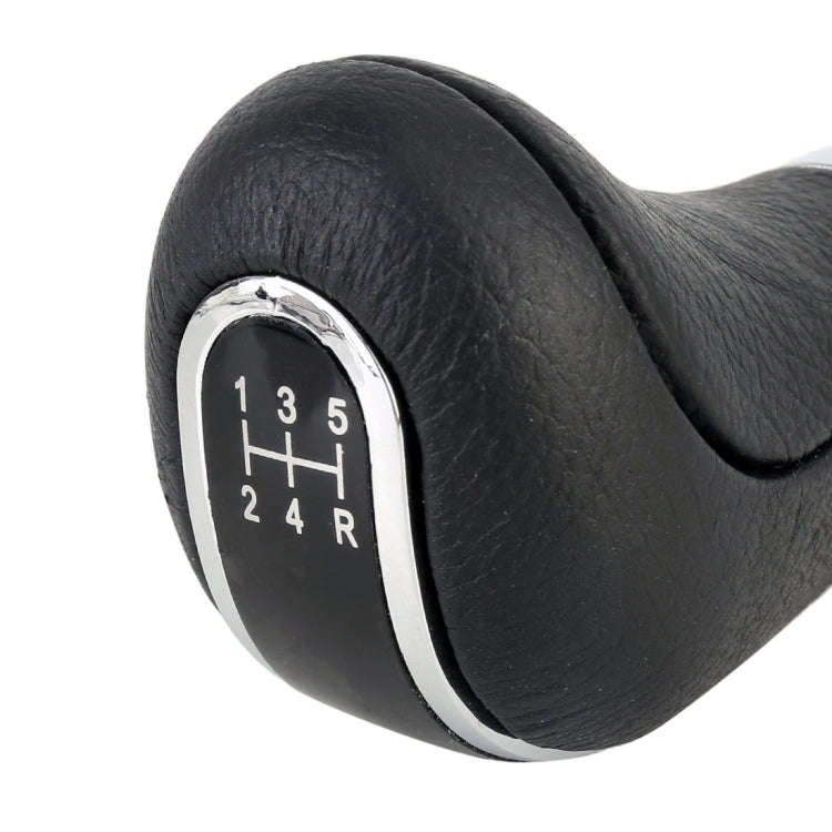 Universal Car Leather Metal Gear Shift Knob Modified Car Auto Transmission Shift Lever Knob(Black)