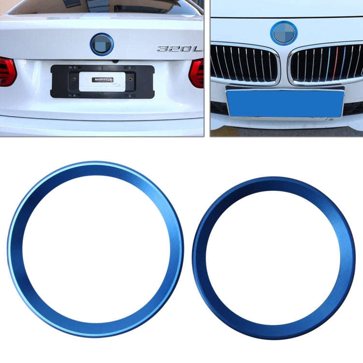 2 PCS/Set Zinc Alloy Steering Wheel Decoration Ring Sticker Logo Car Styling Modification Car Fro...