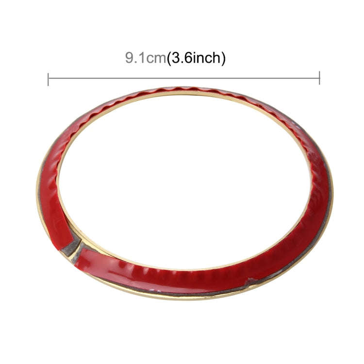 2 PCS Car Logo Decorative Circle Steering Wheel Decoration Ring Sticker Logo Car Styling Modifica...