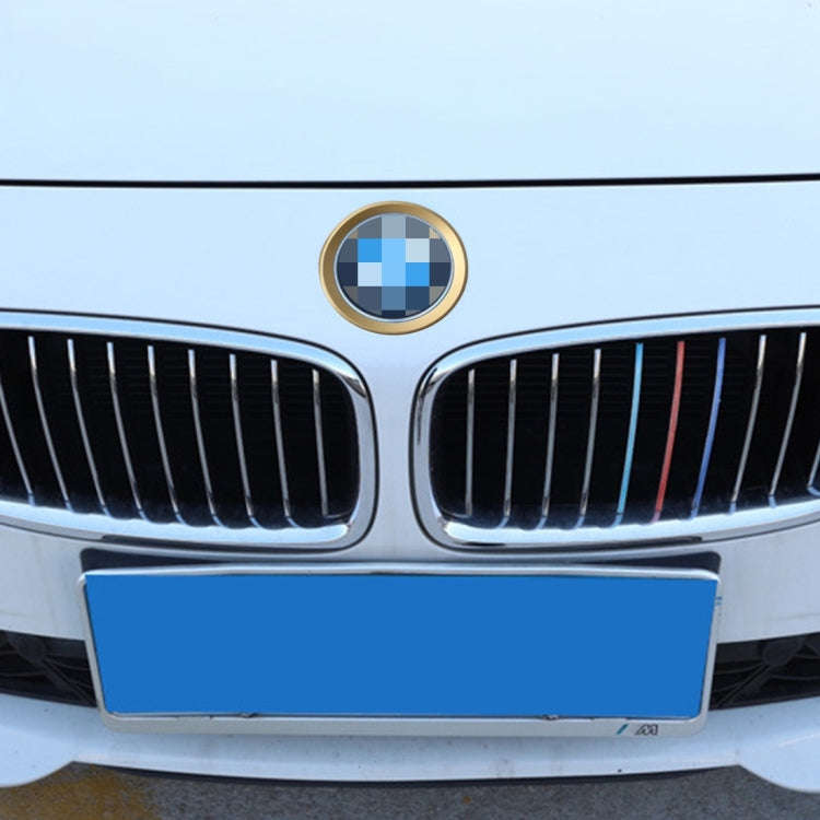 2 PCS Car Logo Decorative Circle Steering Wheel Decoration Ring Sticker Logo Car Styling Modifica...