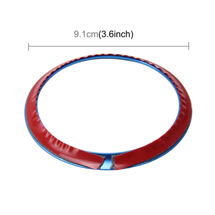 2 PCS Car Logo Decorative Circle Steering Wheel Decoration Ring Sticker Logo Car Styling Modifica...