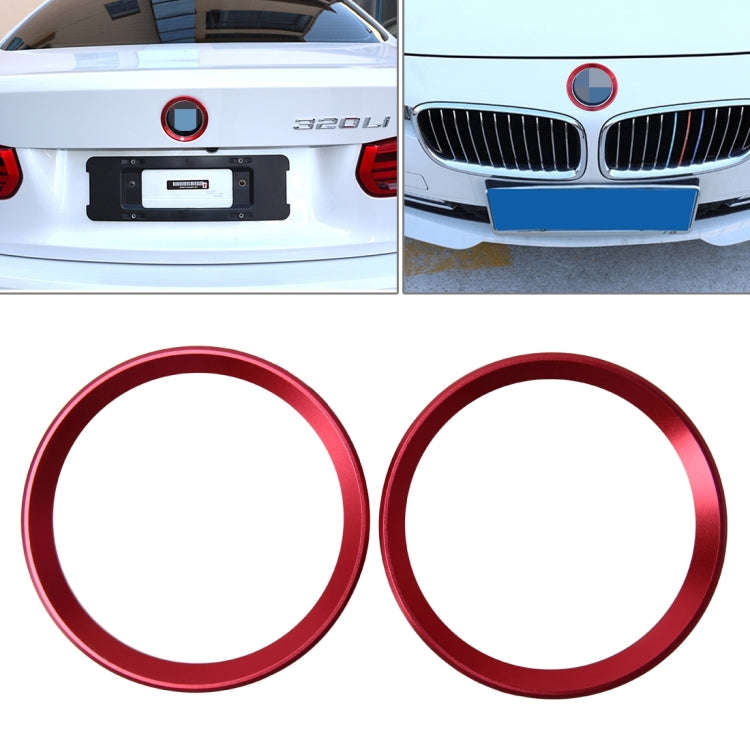 2 PCS Car Logo Decorative Circle Steering Wheel Decoration Ring Sticker Logo Car Styling Modifica...