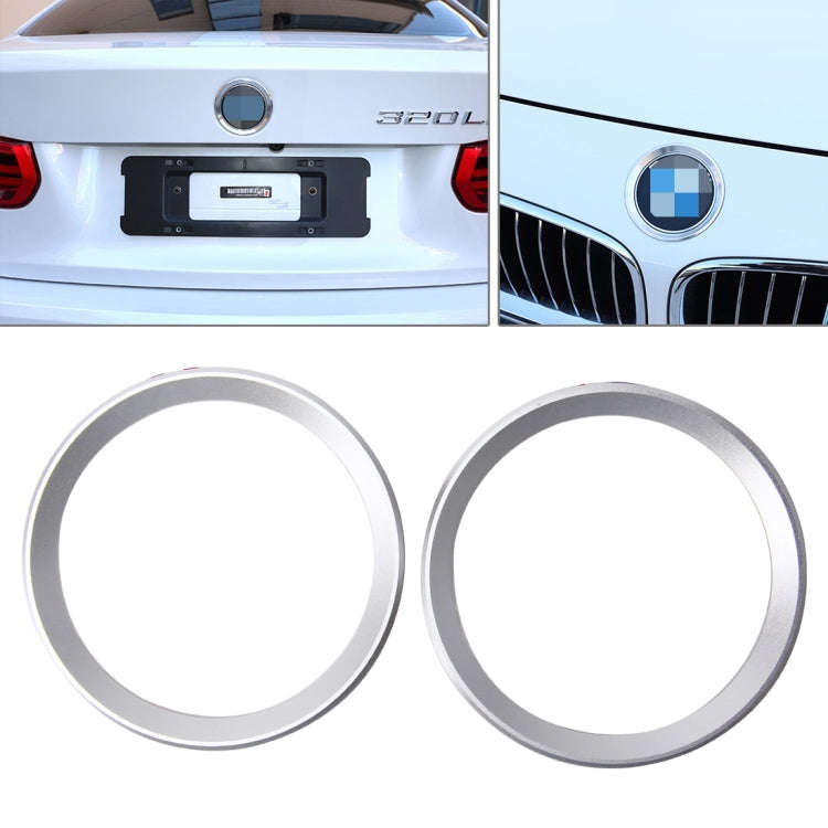 2 PCS Car Logo Decorative Circle Steering Wheel Decoration Ring Sticker Logo Car Styling Modifica...