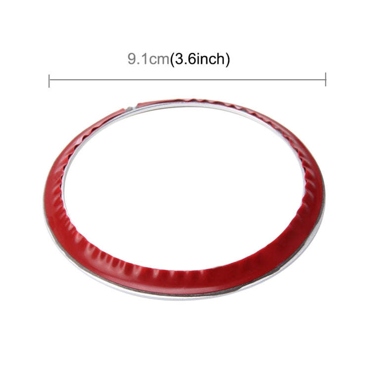 2 PCS Car Logo Decorative Circle Steering Wheel Decoration Ring Sticker Logo Car Styling Modifica...