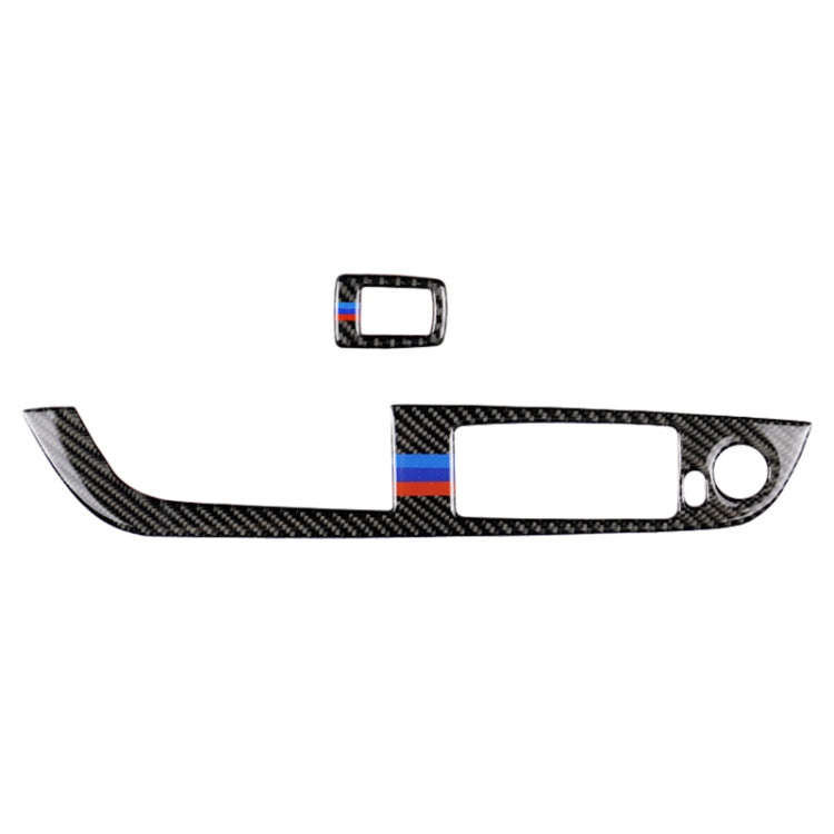 Car Carbon Fiber Window Lift Panel Without Folding Key Three Color Decorative Sticker for BMW Z4 ...