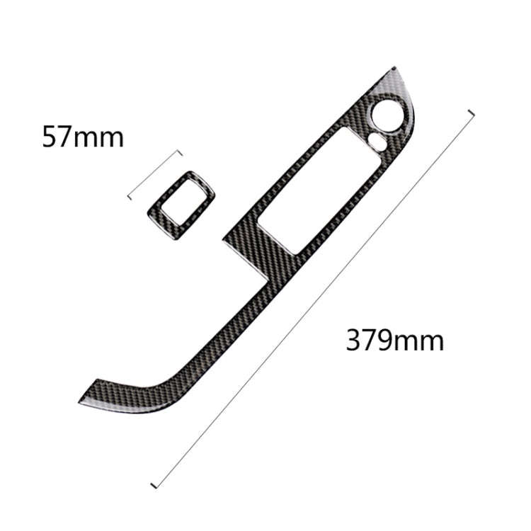 Car Carbon Fiber Window Lift Panel Without Folding Key Solid Color Decorative Sticker for BMW Z4 ...