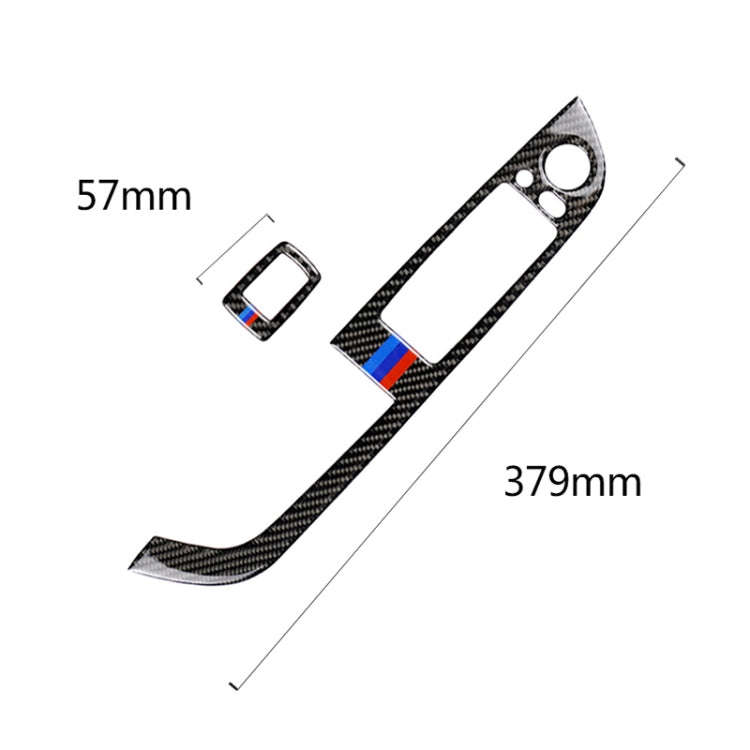 Car Carbon Fiber Window Lift Panel With Folding Key Three Color Decorative Sticker for BMW Z4  20...