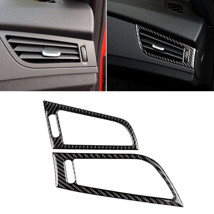 Car Carbon Fiber Side Air Outlet Panel Solid Color Decorative Sticker for BMW Z4 2009-2015, Suita...