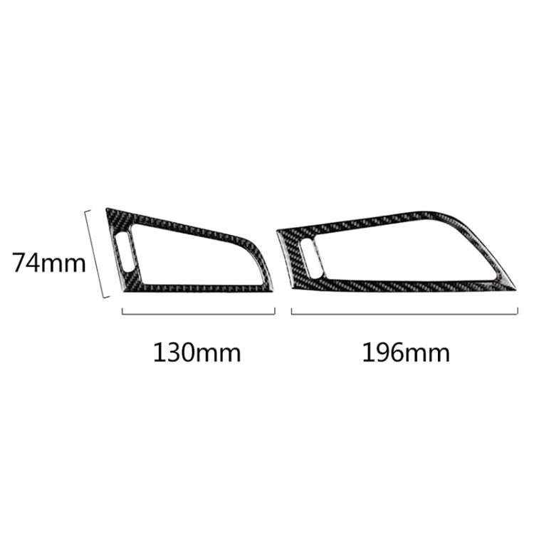 Car Carbon Fiber Side Air Outlet Panel Solid Color Decorative Sticker for BMW Z4 2009-2015, Suita...