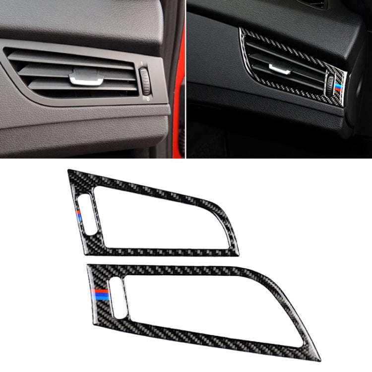 Car Carbon Fiber Side Air Outlet Panel Three Color Decorative Sticker for BMW Z4 2009-2015, Suita...