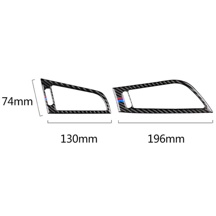Car Carbon Fiber Side Air Outlet Panel Three Color Decorative Sticker for BMW Z4 2009-2015, Suita...