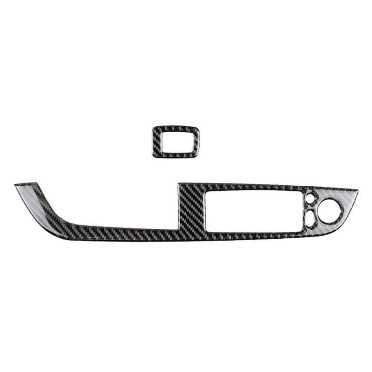 Car Carbon Fiber Window Lift Panel With Folding Key Soild Decorative Sticker for Left Drive BMW Z...