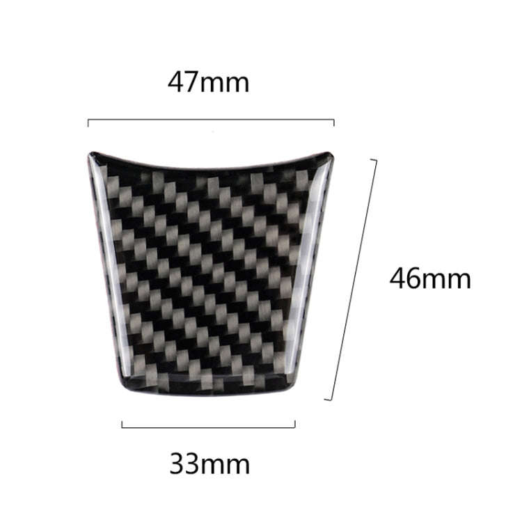 Car Carbon Fiber Steering Wheel Solid Color Decorative Sticker for BMW Z4 2009-2015