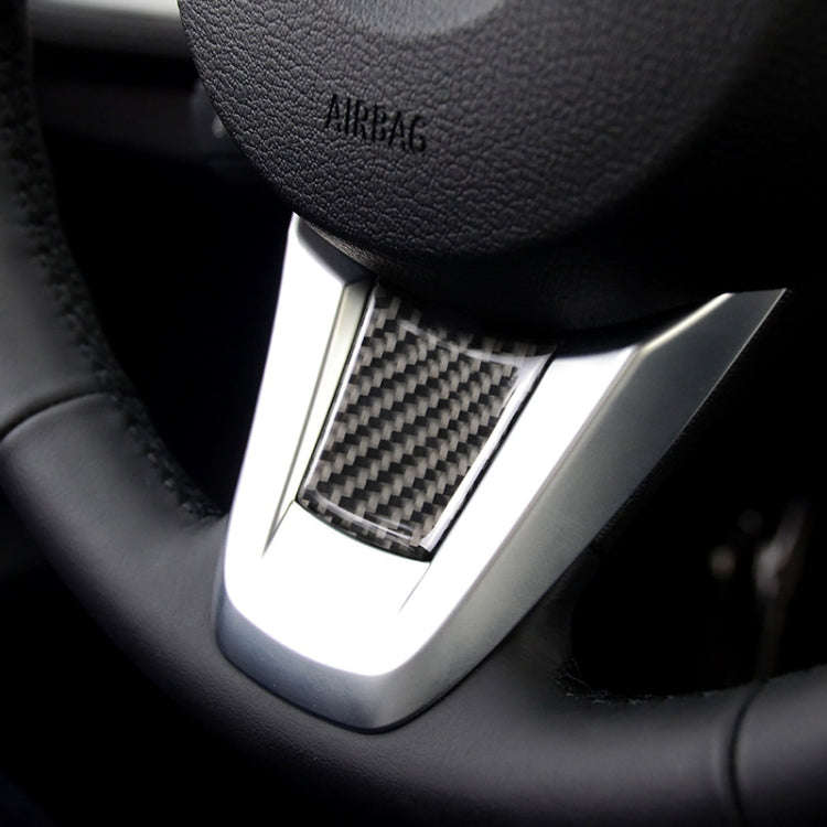 Car Carbon Fiber Steering Wheel Solid Color Decorative Sticker for BMW Z4 2009-2015