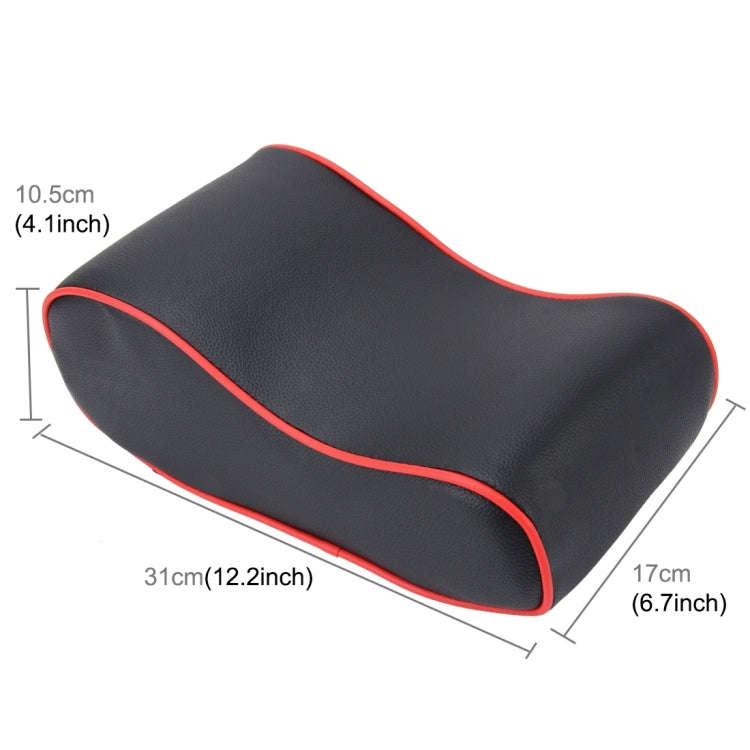 Universal Car PU Leather and Memory Foam Wrapped  Armrest Box Breathable Car Armrest Box Mat with...