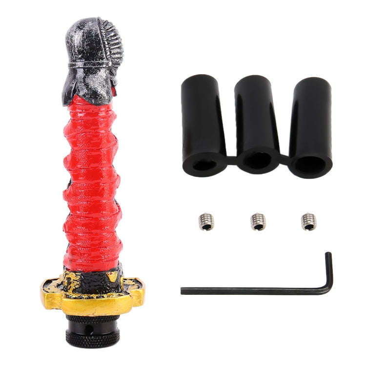 Universal Car Mask Leader Shape Metal Gear Shift Knob Modified Car Auto Transmission Shift Lever ...