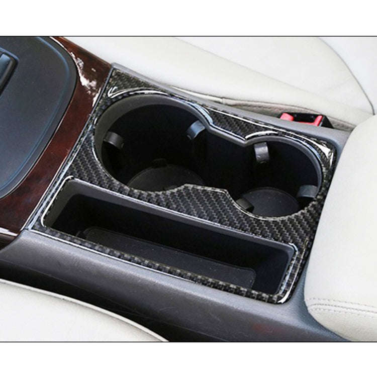 Car Carbon Fiber Water Cup Holder Decorative Sticker for Audi A4L / A5 / Q5 2009-2016
