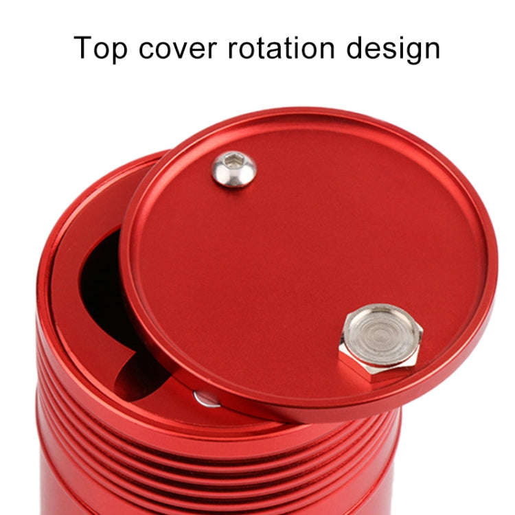 Universal Portable Car Metal Trash Rubbish Bin Ashtray(Red)