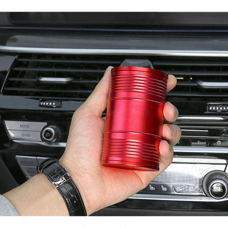 Universal Portable Car Metal Trash Rubbish Bin Ashtray(Red)