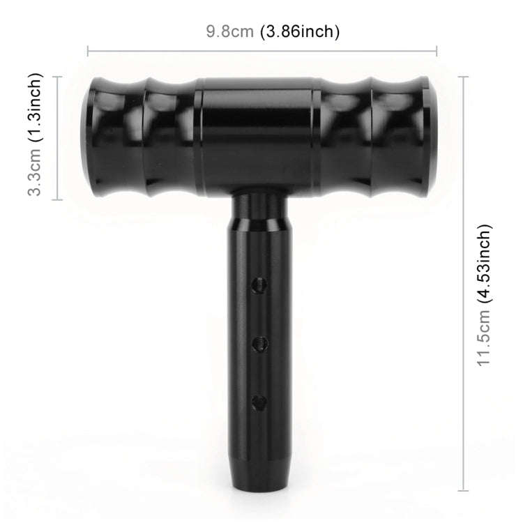 Universal Car Thread T-shaped Gear Head Gear Shift Knob(Black)