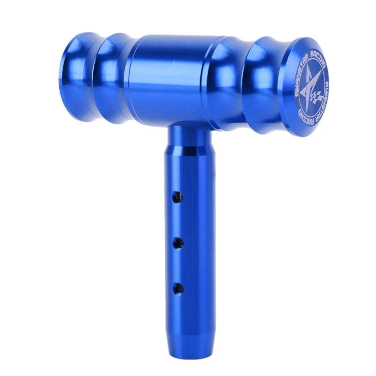 Universal Car Thread T-shaped Gear Head Gear Shift Knob(Blue)
