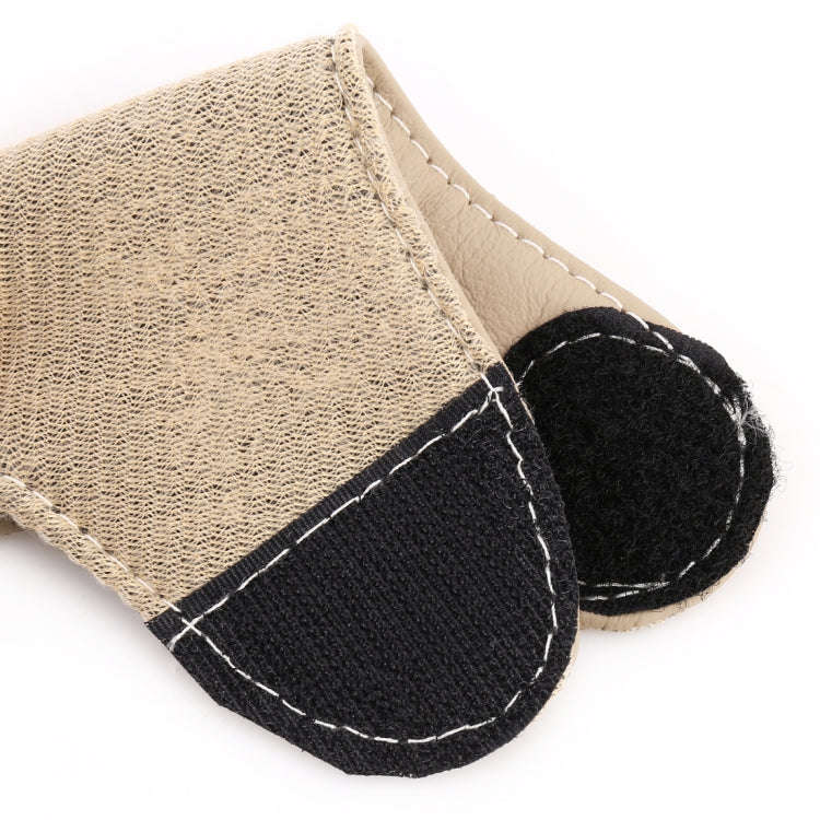 Universal Nonslip Breathable Genuine Leather Car Gear Shift Knob Cover(Beige)