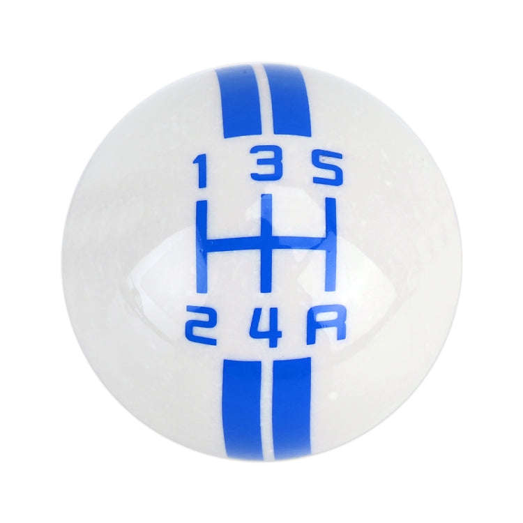 Universal Vehicle Ball Shape Modified Resin Shifter Manual 5-Speed Gear Shift Knob(Blue)