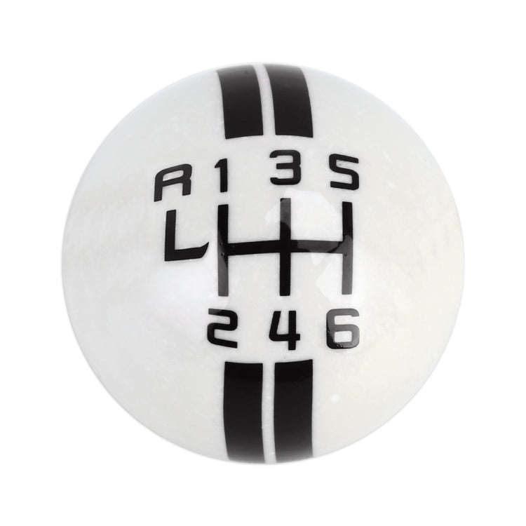 Universal Vehicle Ball Shape Modified Resin Shifter Manual 6-Speed Left-R Gear Shift Knob(Black)