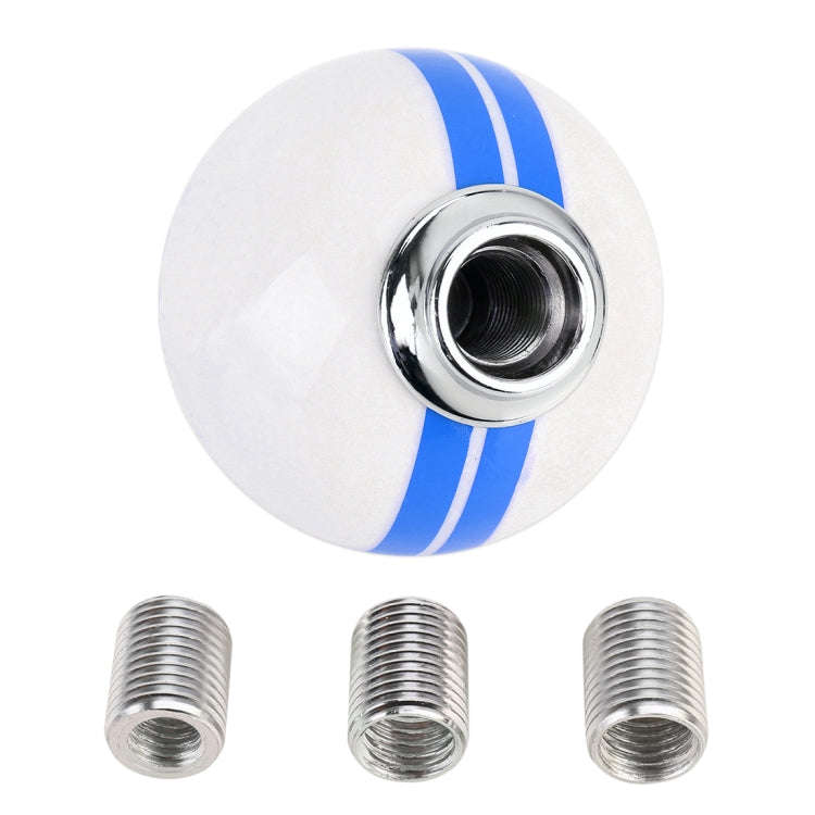 Universal Vehicle Ball Shape Modified Resin Shifter Manual 6-Speed Left-R Gear Shift Knob(Blue)