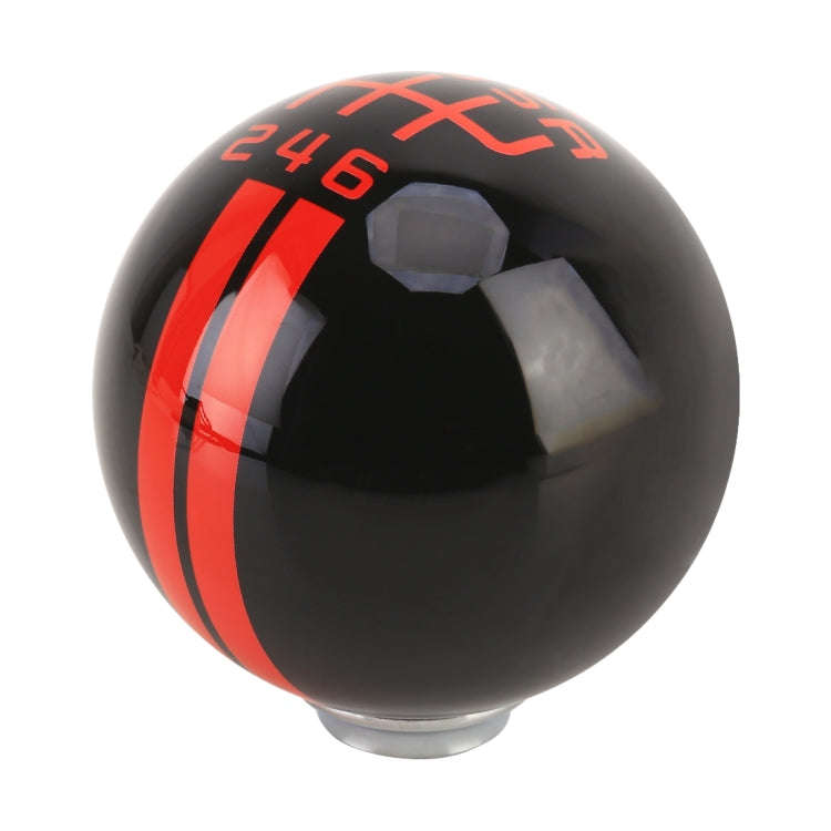 Universal Vehicle Ball Shape Modified Resin Shifter Manual 6-Speed Right-R Gear Shift Knob(Black ...